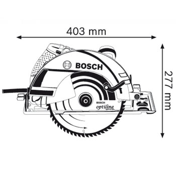 Bosch ručna kružna testera Turbo Professional GKS 235 06015A2001 Bosch ručna kružna testera Turbo Professional GKS 235 06015A2001