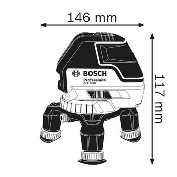 Bosch laser za linije GLL 3-50 + BM1 + LR2 Professional 0601063803-1