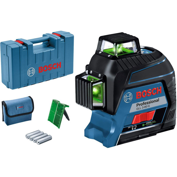 Bosch Linijski laser sa zelenim zrakom GLL 3-80 G 0601063Y00 Bosch Linijski laser sa zelenim zrakom GLL 3-80 G 0601063Y00