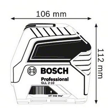 Bosch linijski laser za ukrštene linije 10 m GLL 2-10l 0601063L00 -4