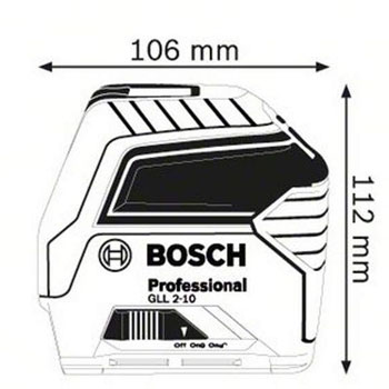 Bosch linijski laser za ukrštene linije 10 m GLL 2-10l 0601063L00 Bosch linijski laser za ukrštene linije 10 m GLL 2-10l 0601063L00