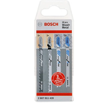 Bosch listovi za ubodnu testeru Set Wood + Metal 16+2 2607011439