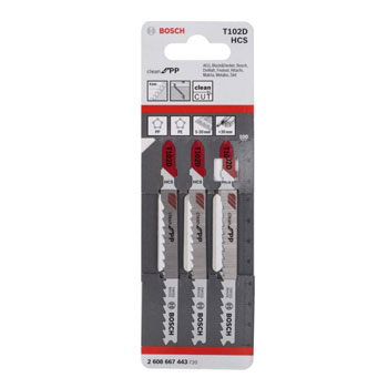 Bosch list ubodne testere T 102 D Clean for PP, pakovanje od 3 komada 2608667443 Bosch list ubodne testere T 102 D Clean for PP, pakovanje od 3 komada 2608667443
