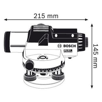 Bosch optički uređaj za nivelisanje GOL 32 D + BT 160 + GR 500 Professional 06159940AX Bosch optički uređaj za nivelisanje GOL 32 D + BT 160 + GR 500 Professional 06159940AX