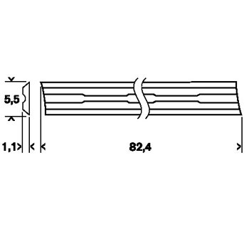 Bosch karbidni obrtni nož za rende 2607001292-2