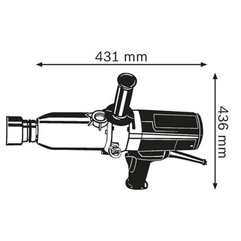 Bosch udarni odvrtač GDS 30 Professional 0601435108 Bosch udarni odvrtač GDS 30 Professional 0601435108