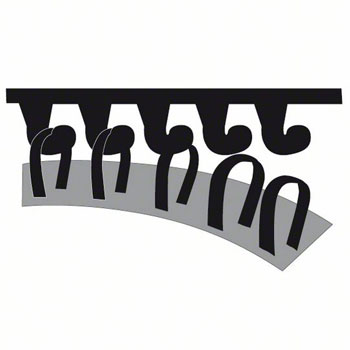 Bosch ploča od penastog materijala naročito meka (crna) Ø 170mm  2608612025-2