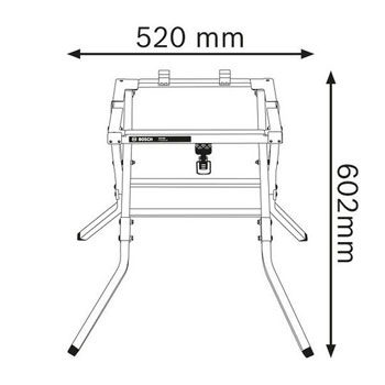 Bosch radna podloga GTA 600 Professional 0601B22001 Bosch radna podloga GTA 600 Professional 0601B22001