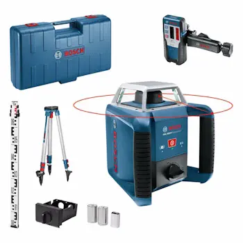 Bosch GRL 400 H rotacioni laser + LR 1 prijemnik + građevinski stativ BT 170 HD + merna letva GR 240 u koferu 06159940JY Bosch GRL 400 H rotacioni laser + LR 1 prijemnik + građevinski stativ BT 170 HD + merna letva GR 240 u koferu 06159940JY