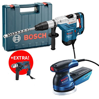 Bosch GBH 5-40 DCE elektro-pneumatski čekić sa SDS-Max prihvatom + GSB 13 RE vibraciona bušilica 0615990L0M