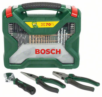 Bosch 73-delni X line set - 70-delni X-Line set + 3-delni set ručnog alata 2607017197-1