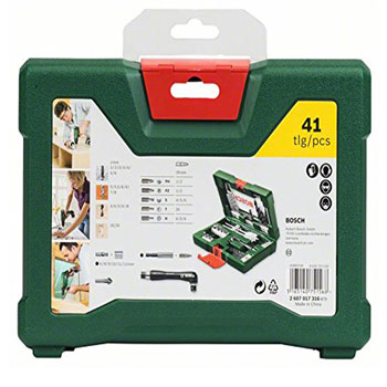 Bosch 41-delni V-Line set bitova i burgija sa ugaonim zavrtačem 2607017316 Bosch 41-delni V-Line set bitova i burgija sa ugaonim zavrtačem 2607017316