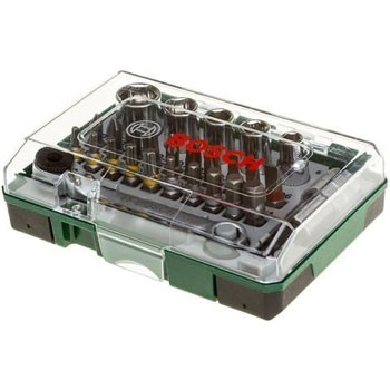 Bosch 27-delni set bitova sa rašpom i ručnim zavrtačem 2607017331 Bosch 27-delni set bitova sa rašpom i ručnim zavrtačem 2607017331