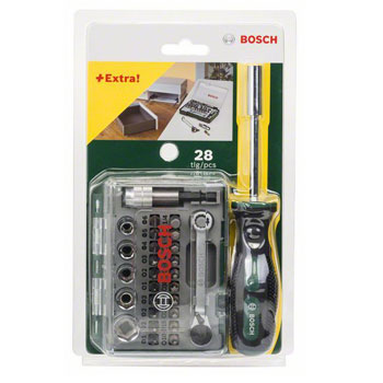 Bosch 27-delni set bitova sa rašpom i ručnim zavrtačem 2607017331-3