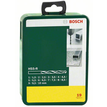 Bosch 19-delni set HSS-R burgija za metal 2607019435 Bosch 19-delni set HSS-R burgija za metal 2607019435