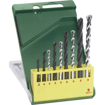 Bosch 9-delni set burgija za metal i građevinskih burgija 2607019443 Bosch 9-delni set burgija za metal i građevinskih burgija 2607019443