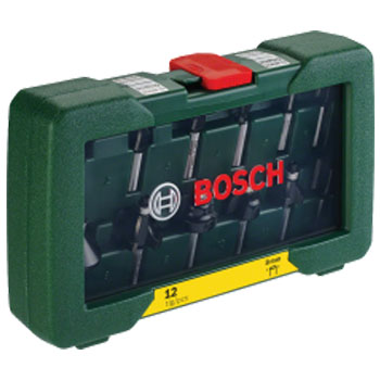 Bosch 12-delni set TC glodala (8 mm prihvat) 2607019466 Bosch 12-delni set TC glodala (8 mm prihvat) 2607019466