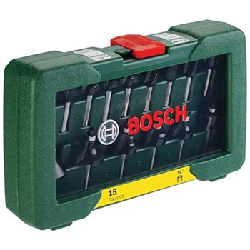Bosch 15-delni set TC glodala (8 mm prihvat) 2607019469 Bosch 15-delni set TC glodala (8 mm prihvat) 2607019469
