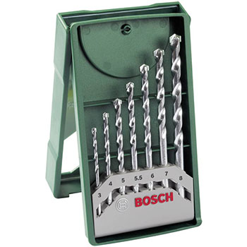 Bosch 7-delni Mini X-Line set burgija za kamen 2607019581 Bosch 7-delni Mini X-Line set burgija za kamen 2607019581