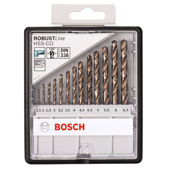 Bosch 13-delni Robust Line set burgija za metal HSS-Co DIN 338 135° 2607019926 Bosch 13-delni Robust Line set burgija za metal HSS-Co DIN 338 135° 2607019926
