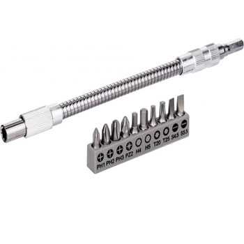 Bosch 11-delni set bitova sa metalnim fleksibilnim produžetkom 200 mm Extra Hard 2608522376 Bosch 11-delni set bitova sa metalnim fleksibilnim produžetkom 200 mm Extra Hard 2608522376