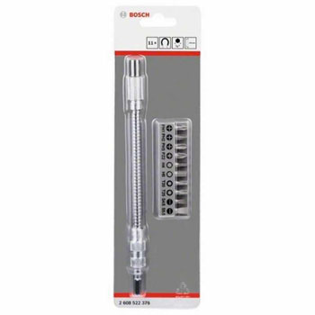 Bosch 11-delni set bitova sa metalnim fleksibilnim produžetkom 200 mm Extra Hard 2608522376 Bosch 11-delni set bitova sa metalnim fleksibilnim produžetkom 200 mm Extra Hard 2608522376