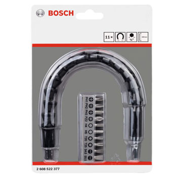 Bosch 11-delni set bitova sa metalnim fleksibilnim produžetkom 300 mm Extra Hard 2608522377-3