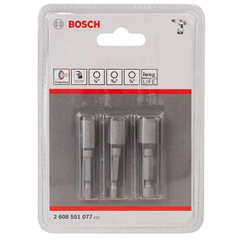 Bosch 3-delni set nasadnih ključeva sa trajnim magnetom 2608551077 Bosch 3-delni set nasadnih ključeva sa trajnim magnetom 2608551077