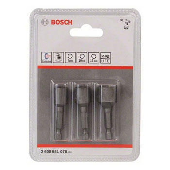 Bosch 3-delni set nasadnih ključeva sa trajnim magnetom 2608551078-1