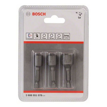 Bosch 3-delni set nasadnih ključeva sa trajnim magnetom 2608551078-1