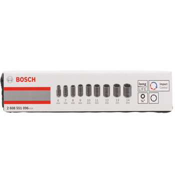 Bosch 9-delni set udarnih nasadnih ključeva Impact Control 2608551096 Bosch 9-delni set udarnih nasadnih ključeva Impact Control 2608551096