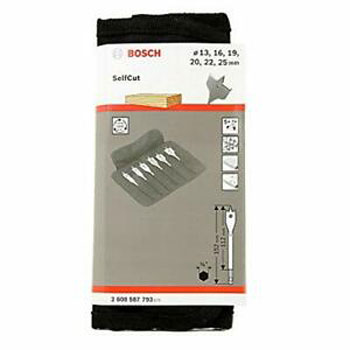 Bosch 6-delni set Self Cut Speed pljosnatih burgija u roll-up tašni 2608595425-1