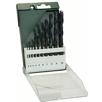 Bosch 10-delni set HSS-R burgija za metal DIN 338 2609255030 Bosch 10-delni set HSS-R burgija za metal DIN 338 2609255030