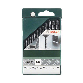 Bosch 13-delni set HSS-R burgija za metal DIN 338 2609255031 Bosch 13-delni set HSS-R burgija za metal DIN 338 2609255031