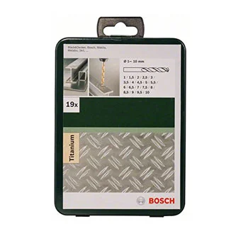 Bosch 19-delni set burgija za metal HSS-TiN DIN 338 2609255114 Bosch 19-delni set burgija za metal HSS-TiN DIN 338 2609255114