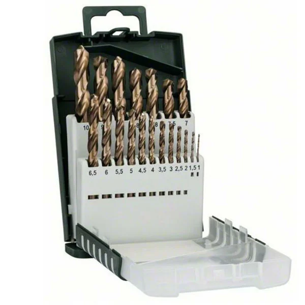 Bosch 19-delni set HSS-Co burgija za metal DIN 338 2609255133 Bosch 19-delni set HSS-Co burgija za metal DIN 338 2609255133