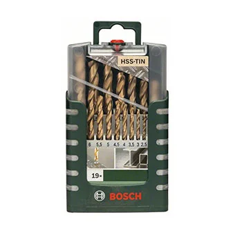 Bosch 19-delni set burgija za metal HSS-TiN DIN 338 2609255134 Bosch 19-delni set burgija za metal HSS-TiN DIN 338 2609255134