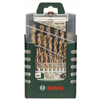 Bosch 25-delni set burgija za metal HSS-TiN DIN 338 2609255136-1