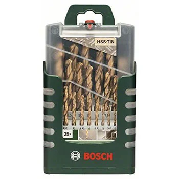 Bosch 25-delni set burgija za metal HSS-TiN DIN 338 2609255136 Bosch 25-delni set burgija za metal HSS-TiN DIN 338 2609255136