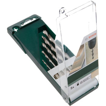 Bosch 5-delni set burgija za drvo 1/4 Bosch 5-delni set burgija za drvo 1/4