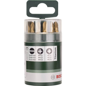 Bosch 10-delni set bitova Titanium S, PH, PZ 2609255978