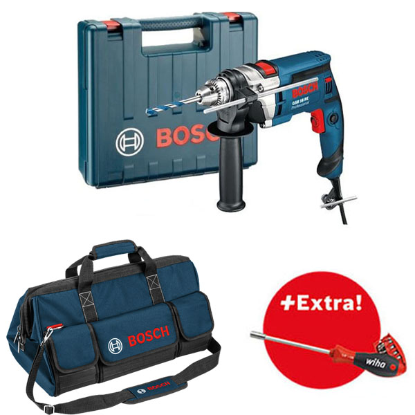 Bosch Profesionalni set GSB 16 RE + odvrtač sa SoftFinish magnetnim ležištem za burgiju 0615990K30 Bosch Profesionalni set GSB 16 RE + odvrtač sa SoftFinish magnetnim ležištem za burgiju 0615990K30