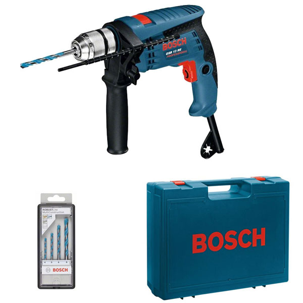 Bosch super set GSB 13 RE vibraciona bušilica + 4-delni set MultiConstruction burgija 