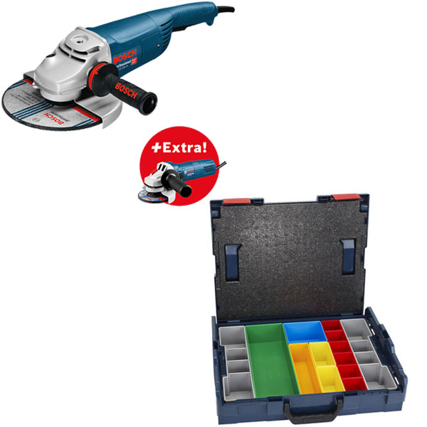 Bosch Super set GWS 22-230 JH velika ugaona brusilica + GWS 750-125 mala ugaona brusilice 0615990K2B