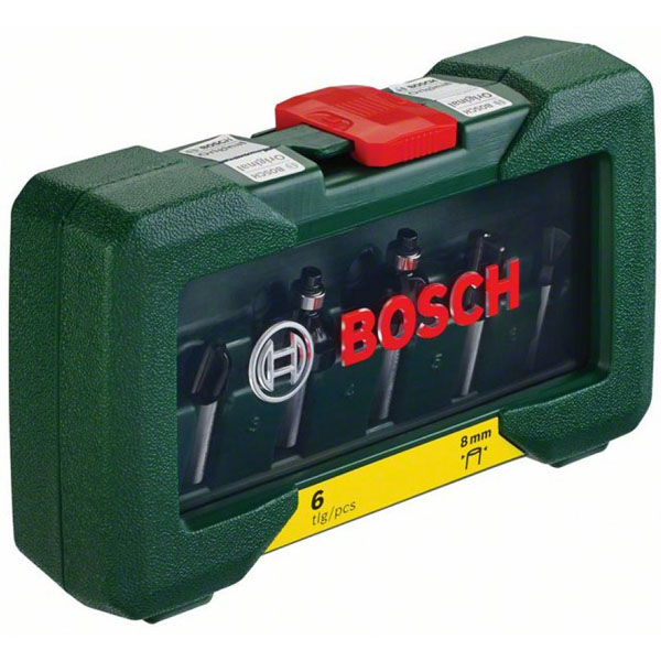 Bosch 6-delni set TC glodala (1/4 prihvat) 2607019462