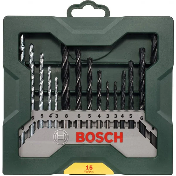 Bosch 15-delni Mini-X-Line set burgija drvo/metal/beton 2607019675 Bosch 15-delni Mini-X-Line set burgija drvo/metal/beton 2607019675