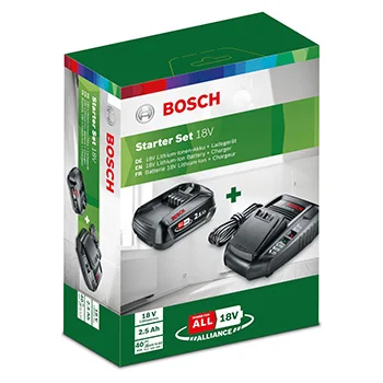 Bosch starter set 1 x akumulator PBA 18V 2,5 Ah + punjač AL 1830 CV 1600A00K1P Bosch starter set 1 x akumulator PBA 18V 2,5 Ah + punjač AL 1830 CV 1600A00K1P