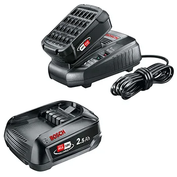 Bosch starter set 2 x akumulator PBA 18V 2,5 Ah + punjač AL 1830 CV 1600A011LD Bosch starter set 2 x akumulator PBA 18V 2,5 Ah + punjač AL 1830 CV 1600A011LD
