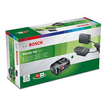 Bosch starter set 1 x akumulator PBA 18V 2,5 Ah + punjač AL 1810 CV 1600A01T9S Bosch starter set 1 x akumulator PBA 18V 2,5 Ah + punjač AL 1810 CV 1600A01T9S