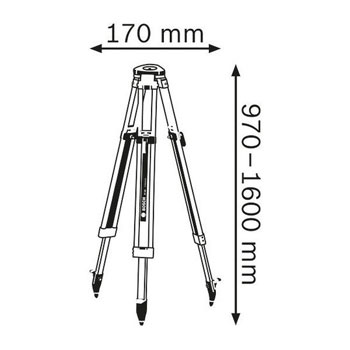 Bosch građevinski stativ BT 160 Professional 0601091200-1